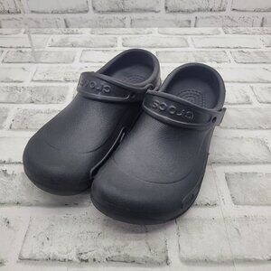Pristine Crocs Specialist Non Slip Bistro Work Clogs Black Men's 6 Women's 8